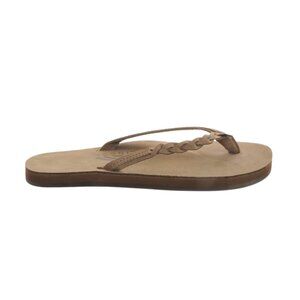 Rainbow Leather Flirty Braidy Sandals 301ALTSB Women's Size Dark Brown Sandals F
